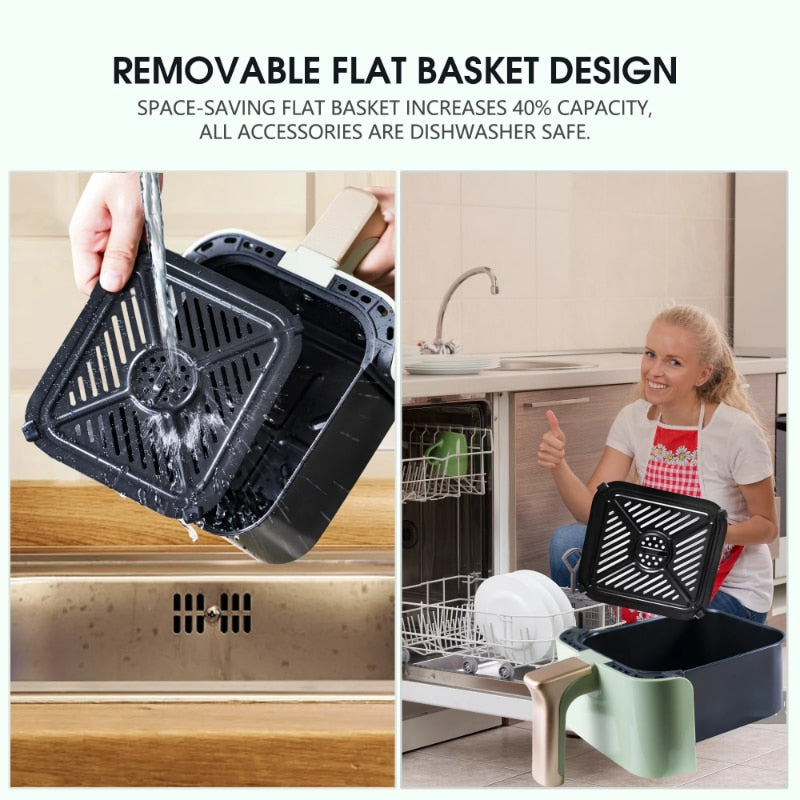 Innovative Touchscreen Air Fryer - 2 Quart, Healthier Fried Foods, 8 Presets for Fries/Chicken/Snacks