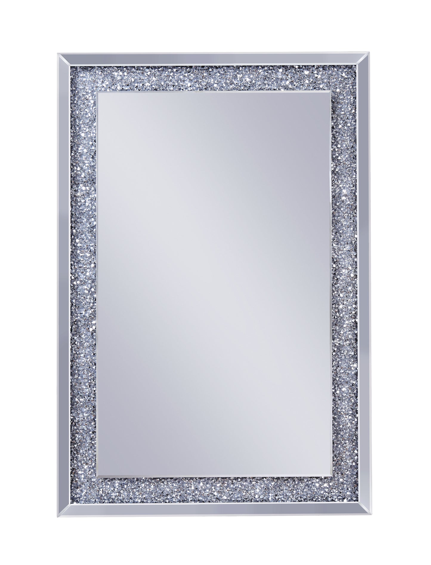 Beautiful Wall Decor Mirror with Faux Diamonds