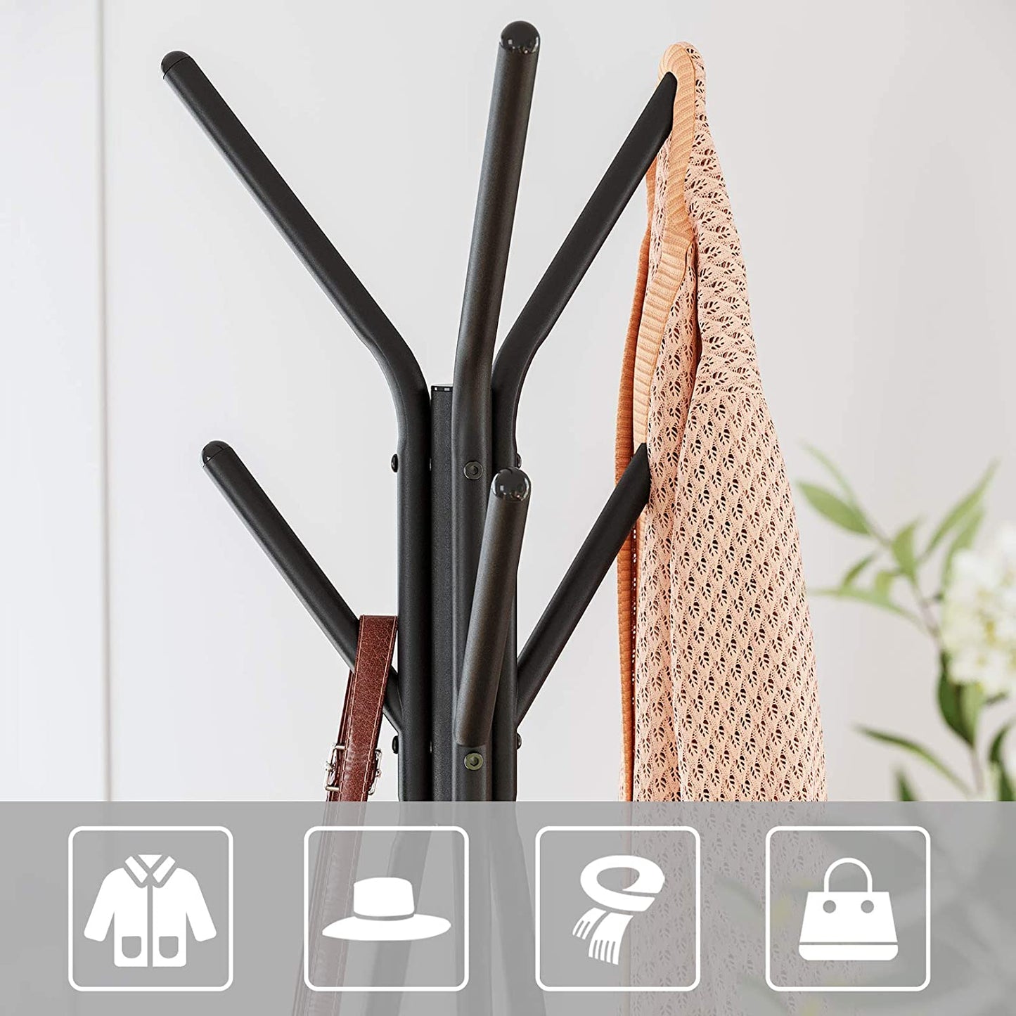 Iron Frame Coat Rack
