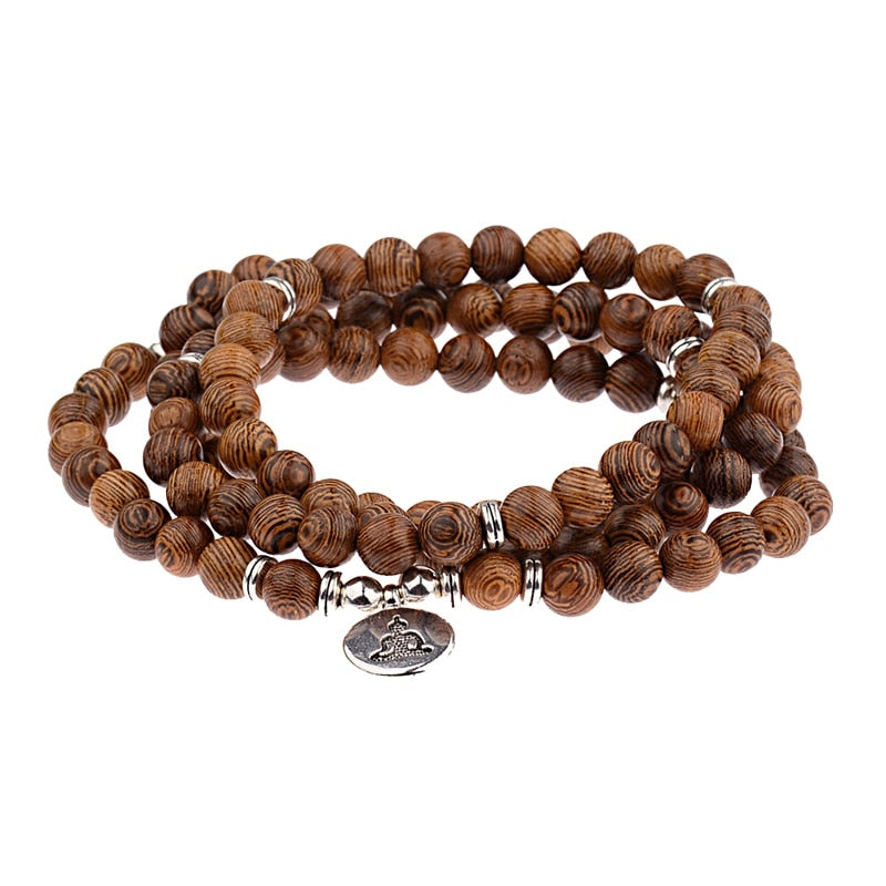 Unisex Serenity & Peace Mala Wrap Bracelet