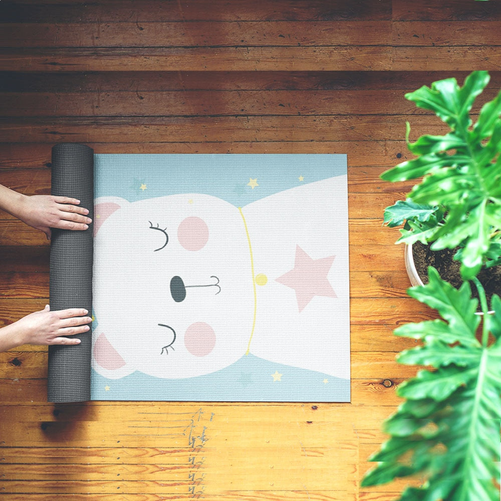 Non-slip Kids Eco Friendly Natural Rubber Yoga Mat for Girls