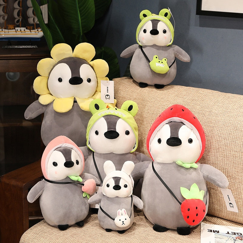 Cute Sunflower Penguin Doll