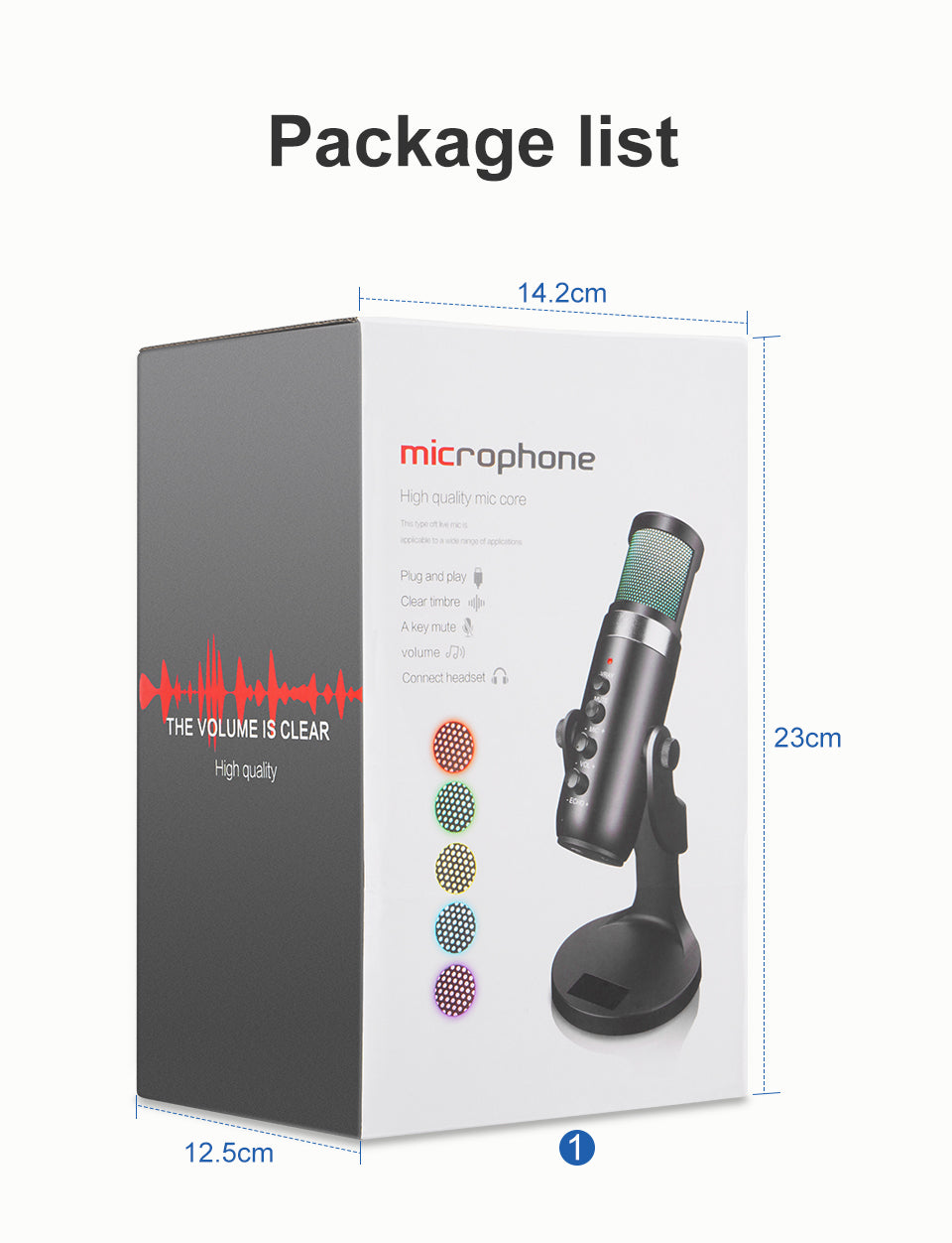 Dynamic RGB MU900 Condenser Microphone