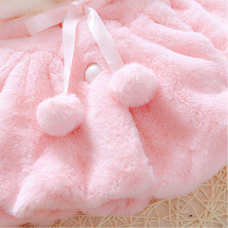 Fluffy Bunny Girls Jacket (ages 0 - 24 months)