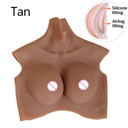 9th Gen Latest Model Crossdresser Male To Female Boobs Silicone Breast Forms Breast Plate Fake Chest Mastectomy Silicone