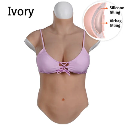 9th Gen Latest Model Crossdresser Male To Female Boobs Silicone Breast Forms Breast Plate Fake Chest Mastectomy Silicone