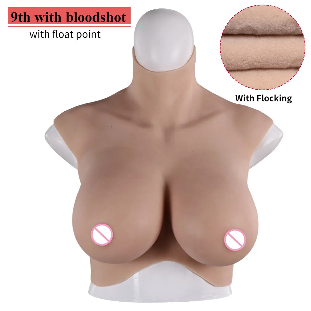 9th Gen Latest Model Crossdresser Male To Female Boobs Silicone Breast Forms Breast Plate Fake Chest Mastectomy Silicone