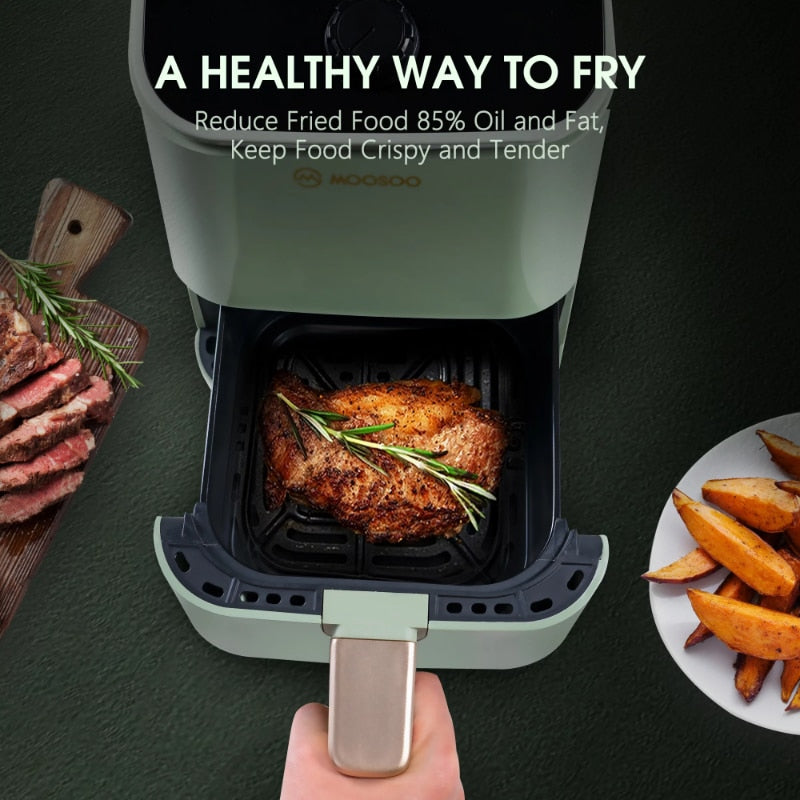 Innovative Touchscreen Air Fryer - 2 Quart, Healthier Fried Foods, 8 Presets for Fries/Chicken/Snacks