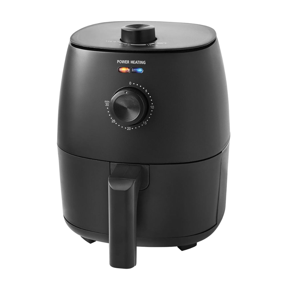 Mainstays 2.2 Quart Compact Air Fryer, Non-Stick, Dishwasher Safe Basket, 1150W, Black