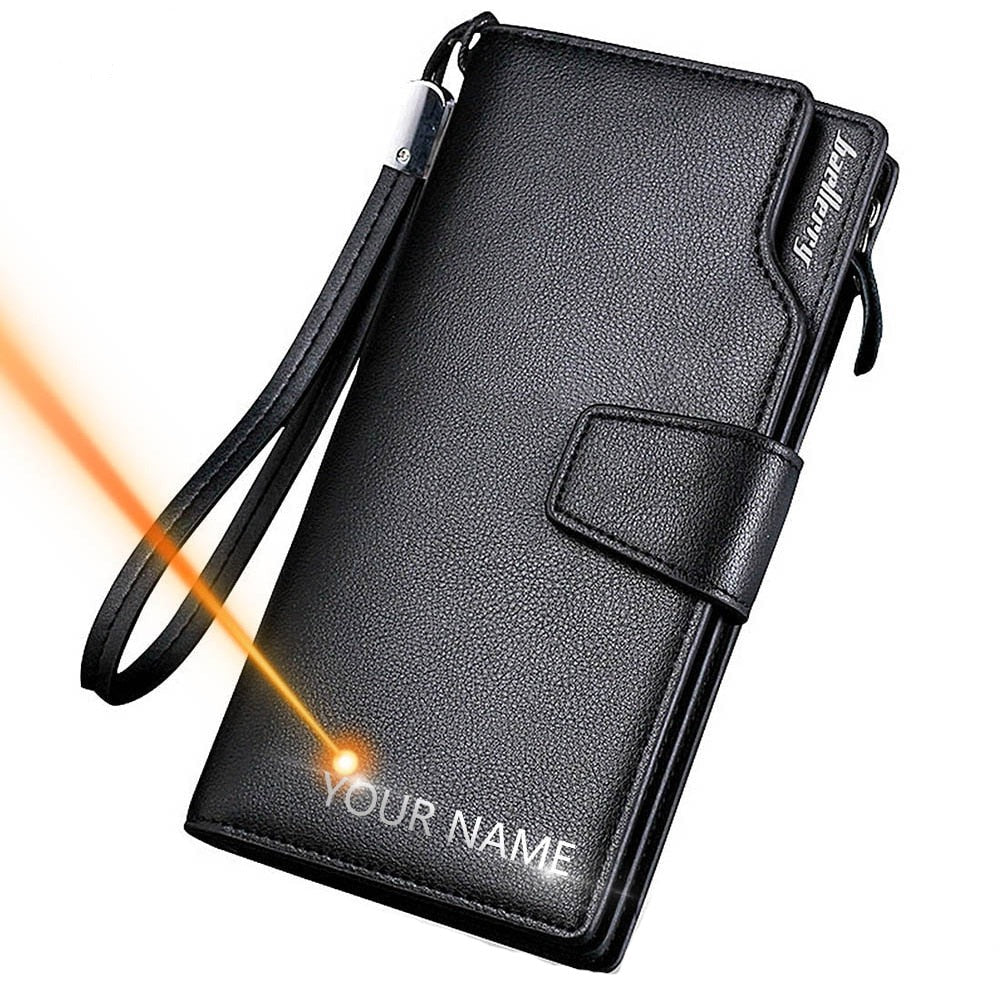 Men's Luxury Long Style High Quality Wallet with Zipper