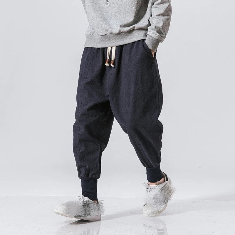 New Baggy Drop-Crotch Pants Men