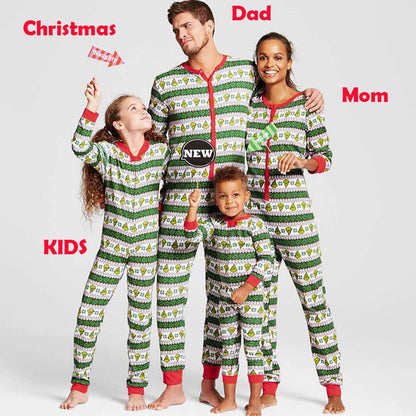 Christmas Holiday Winter Family Long John Pajamas PJ.