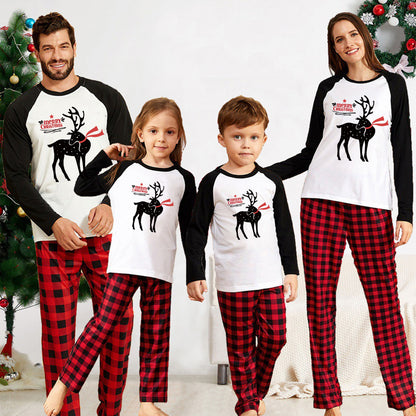 Christmas Time Family Parent Child Pajamas PJs Set