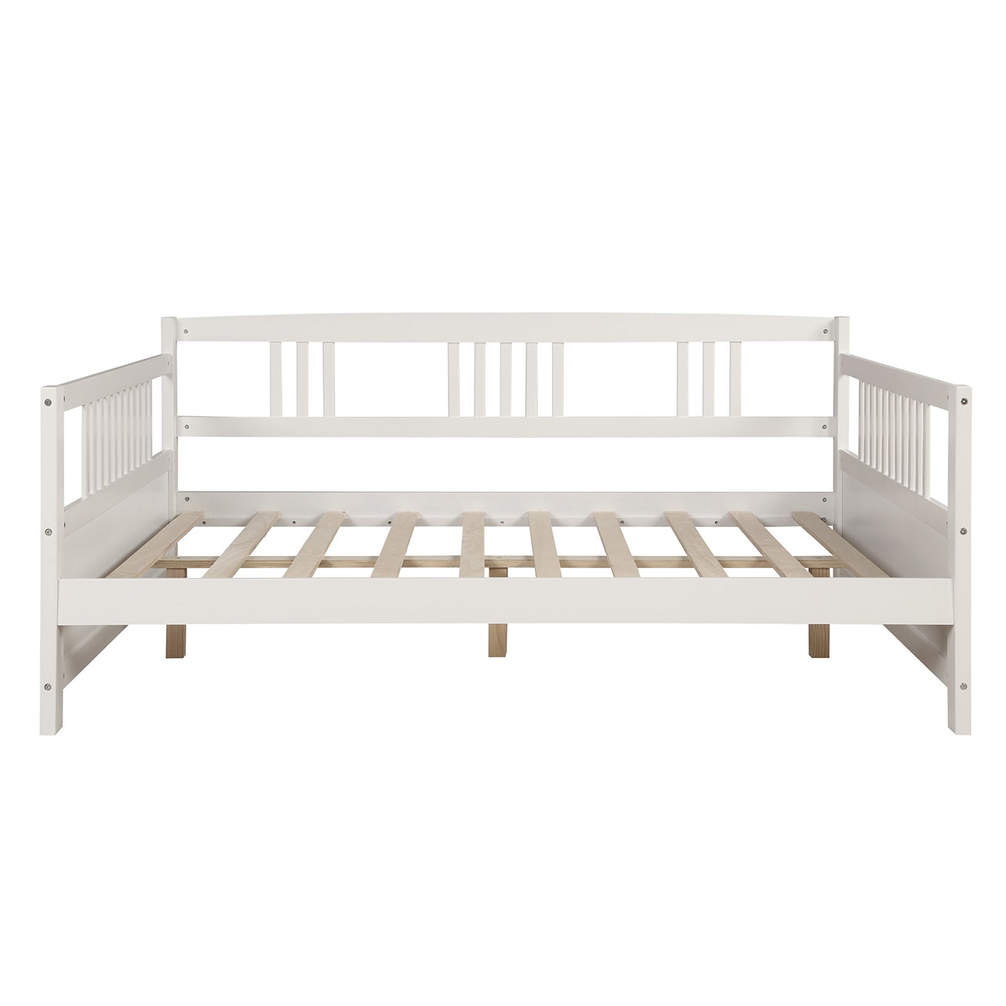 Wood Daybed Full Size Daybed with Support Legs, White (Previous SKU: WF190235AAK)