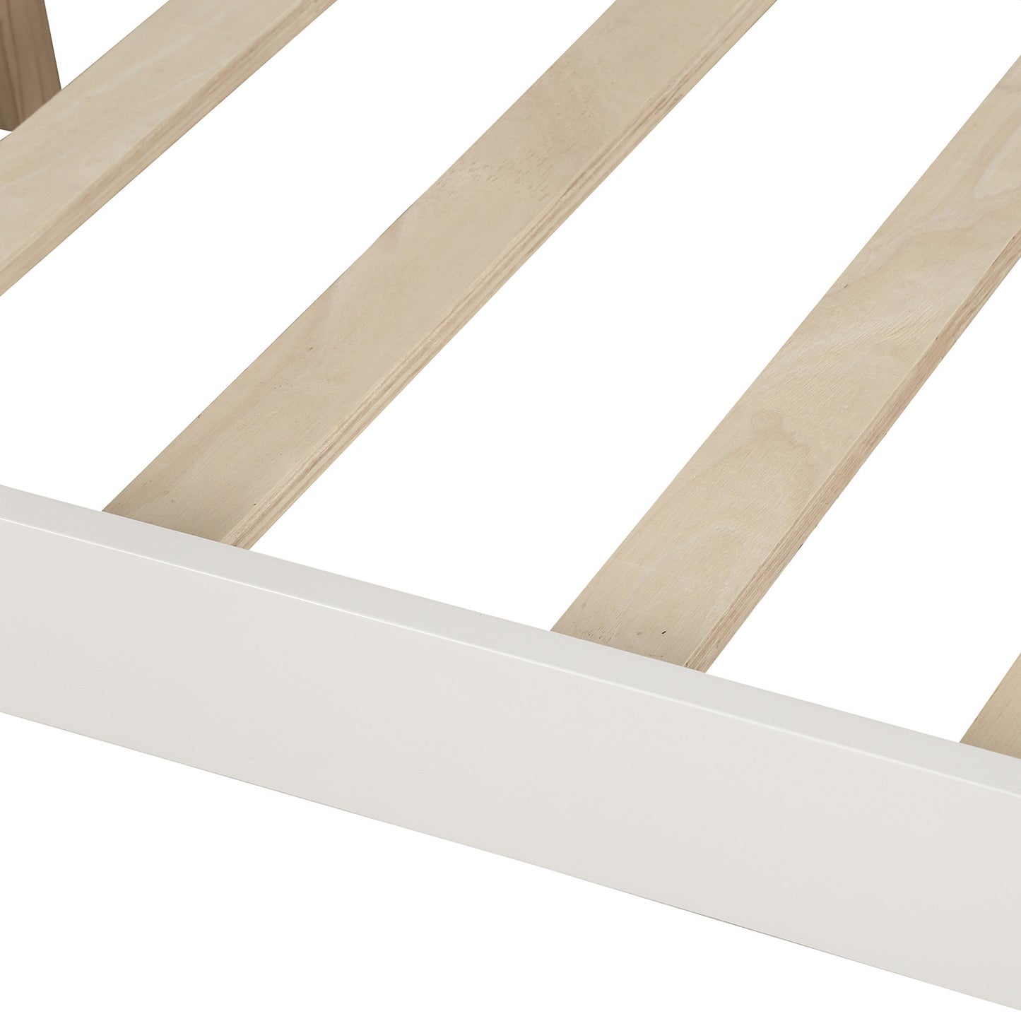 Wood Daybed Full Size Daybed with Support Legs, White (Previous SKU: WF190235AAK)