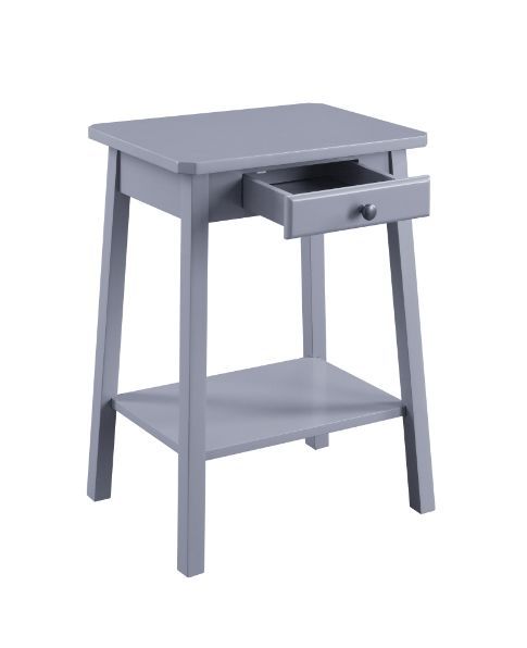 Kaife Accent Display Side Table, Gray Finish 97860