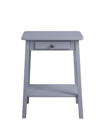 Kaife Accent Display Side Table, Gray Finish 97860