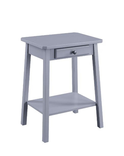 Kaife Accent Display Side Table, Gray Finish 97860