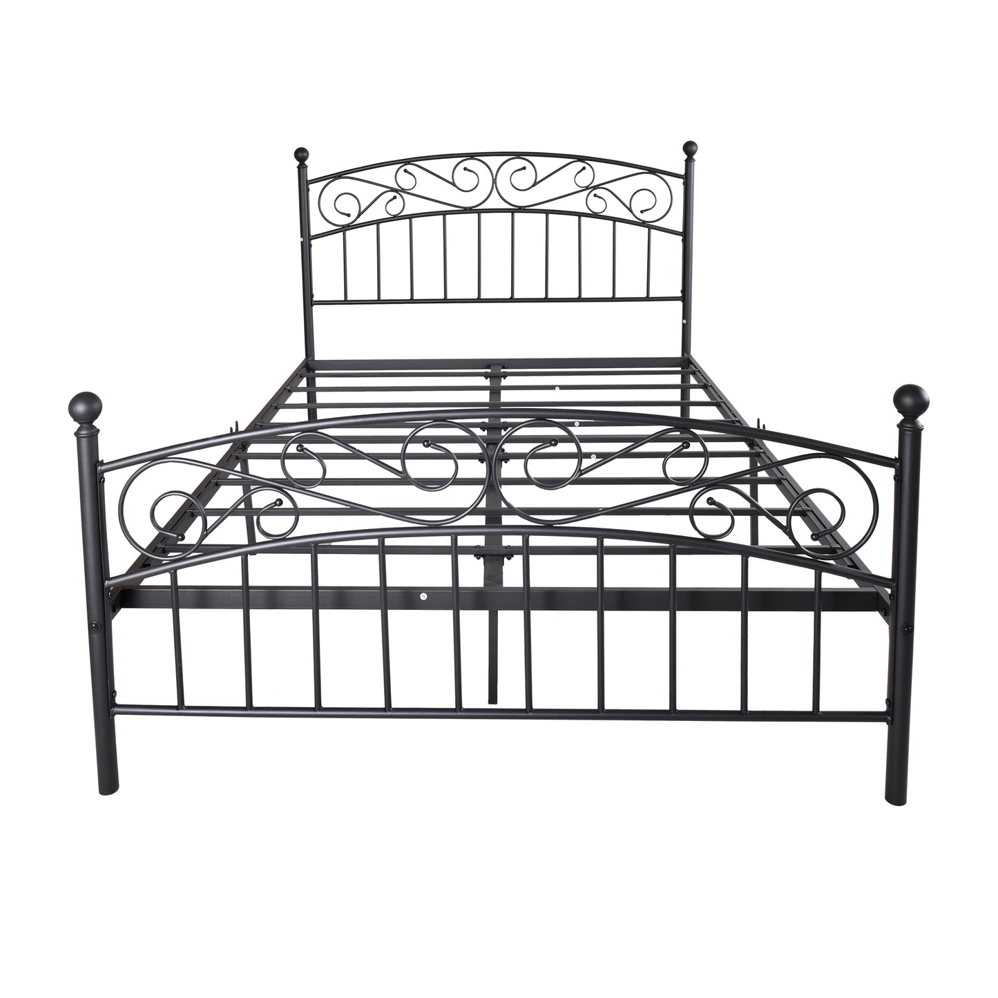 Heavy Duty Quick Assembly Metal Bed Frame with Headboard and Footboard