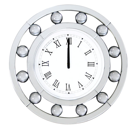 Boffa Wall Clock in Mirror 97405