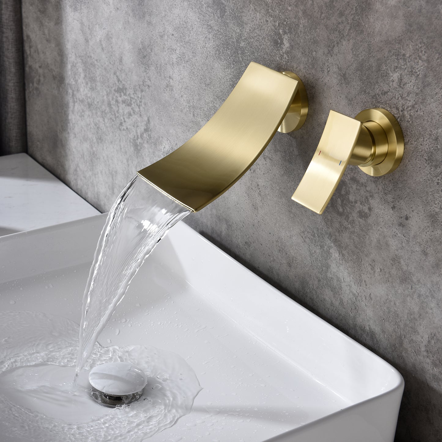 Wall Mount Widespread Bathroom Faucet