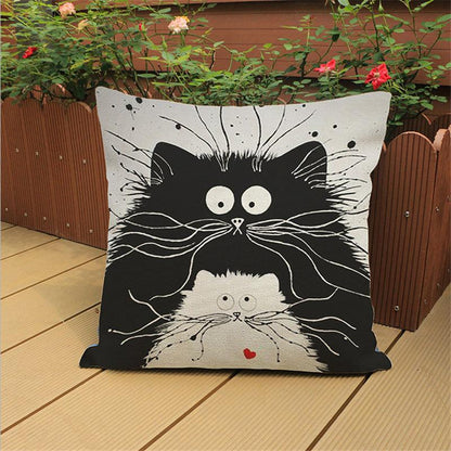 Kitty Cutie Cat Lover's Cushion Cover