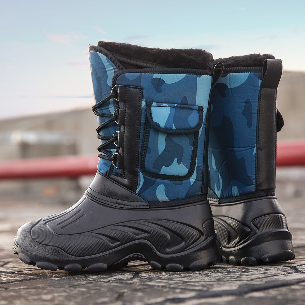 Men's Outdoor Adventures Warm Waterproof Boots