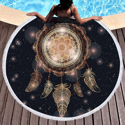 Dreamcatcher Tassel Mandala Circle Tapestry