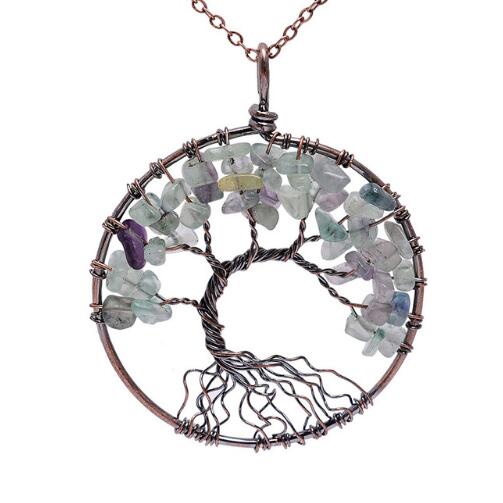 Tree of Life Crystal Necklace