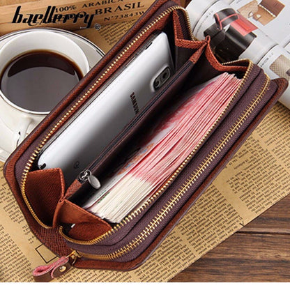 Top Notch Men's Luxury Long style Wallet with Cell Phone Pocket