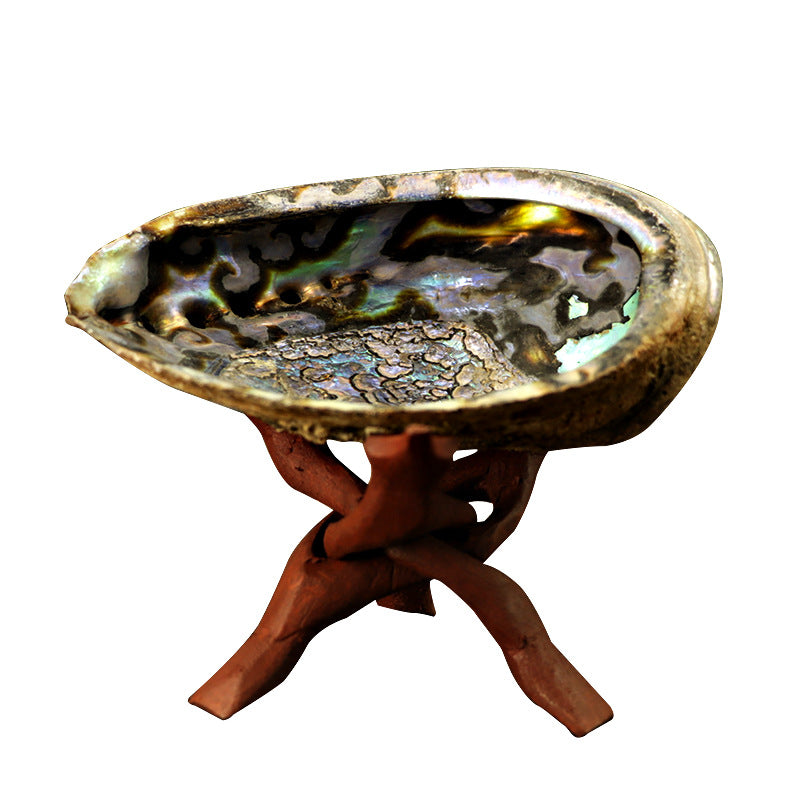 Sage Purify Abalone Shell Holder with Holly Wood Stand (also sold separately)