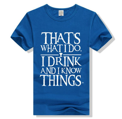 Men Game Of Thrones T-Shirt I Drink And I Know Things