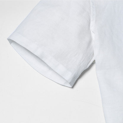 100% Linen Men's Summer Short Sleeved Shirts