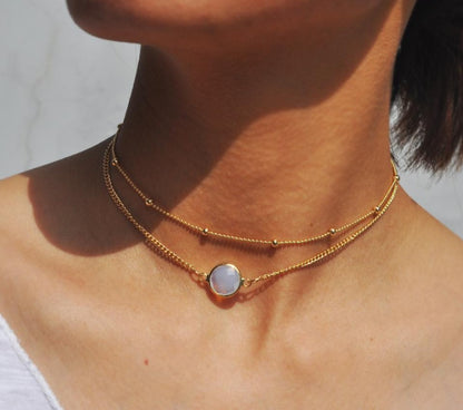 Crystal Choker Chain Necklace