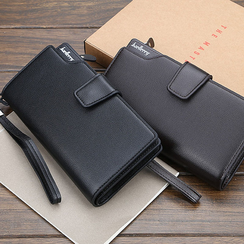 Men's Luxury Long Style High Quality Wallet with Zipper