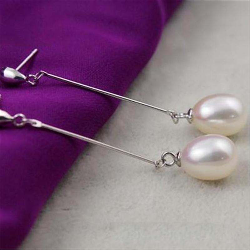 Gorgeous Drop Silver & Pearl Earrings