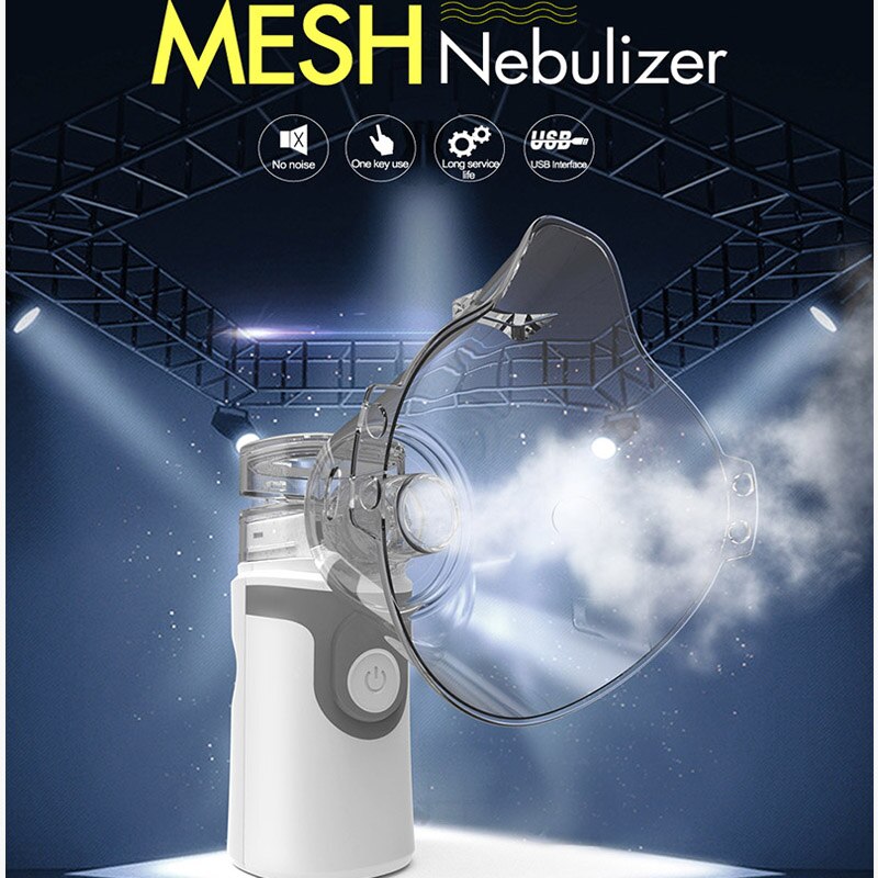Portable Mini Ultrasonic Mesh Nebulizer Atomizer For Adults & Kids with Asthma