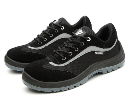 Comfortable & Durable Men's Suede & Leather Safety Shoes