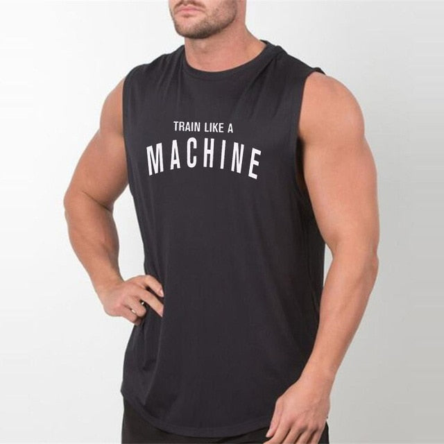 Workout tank top perfect for bodybuilders, gym fanatics, and men with muscular athletic physiques. 