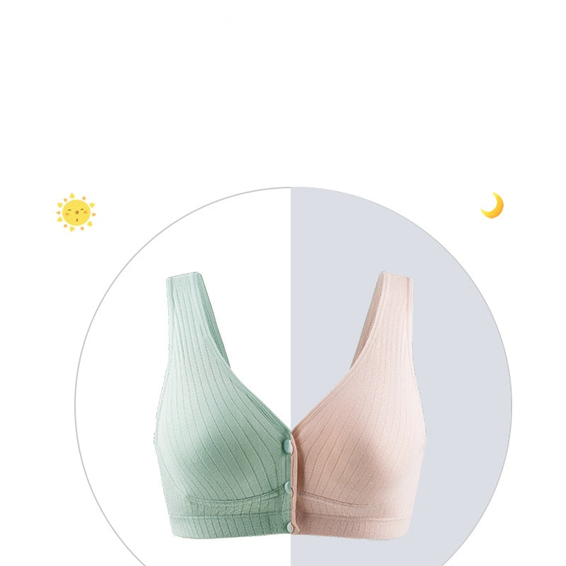 Breathable Cotton Breastfeeding Wire free Bras