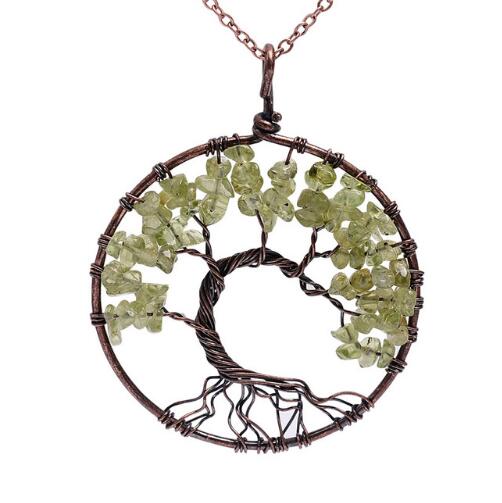 Tree of Life Crystal Necklace