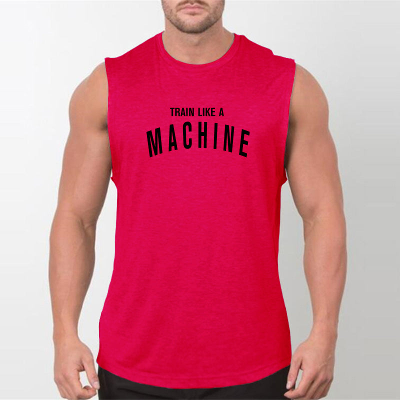 Workout tank top perfect for bodybuilders, gym fanatics, and men with muscular athletic physiques. 