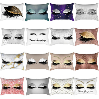 Gorgeous Eyelash Cushion Cover