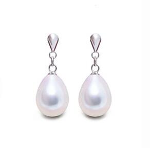 Gorgeous Drop Silver & Pearl Earrings