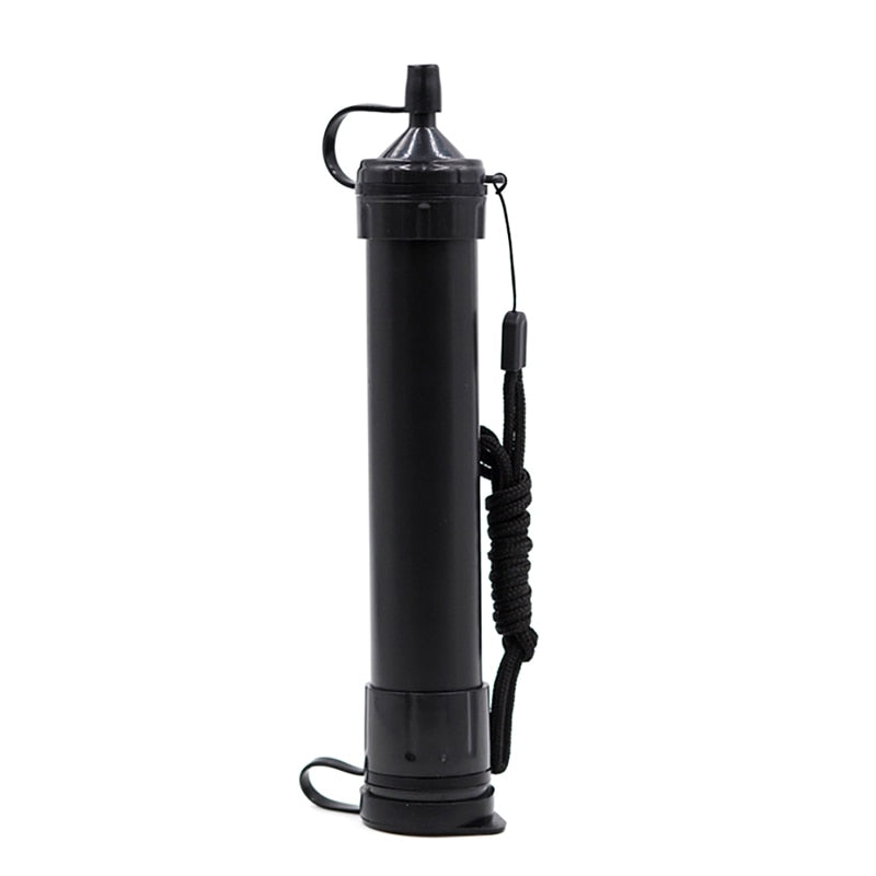 Portable Personal Water Purifier Straw Filter Emergency Preparedness Wild Outdoor Essentials Camping Hiking Family Outing Drinking Fishing Hunting