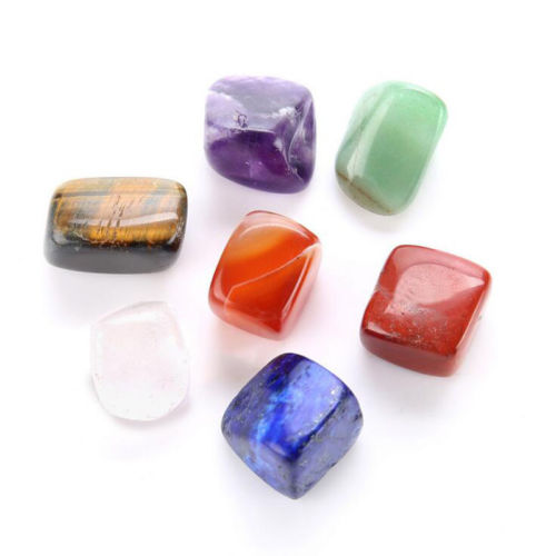 Multicolor 7 Chakras Healing Tumbled Gems