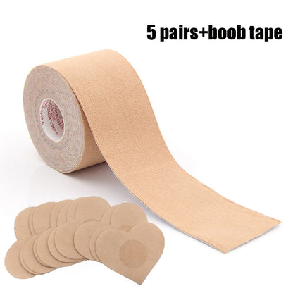 Soft Boob Tape Bras Adhesive Invisible Bra Nipple Pasties Covers Breast Lift Tape Push Up Bralette Strapless Pad Sticky