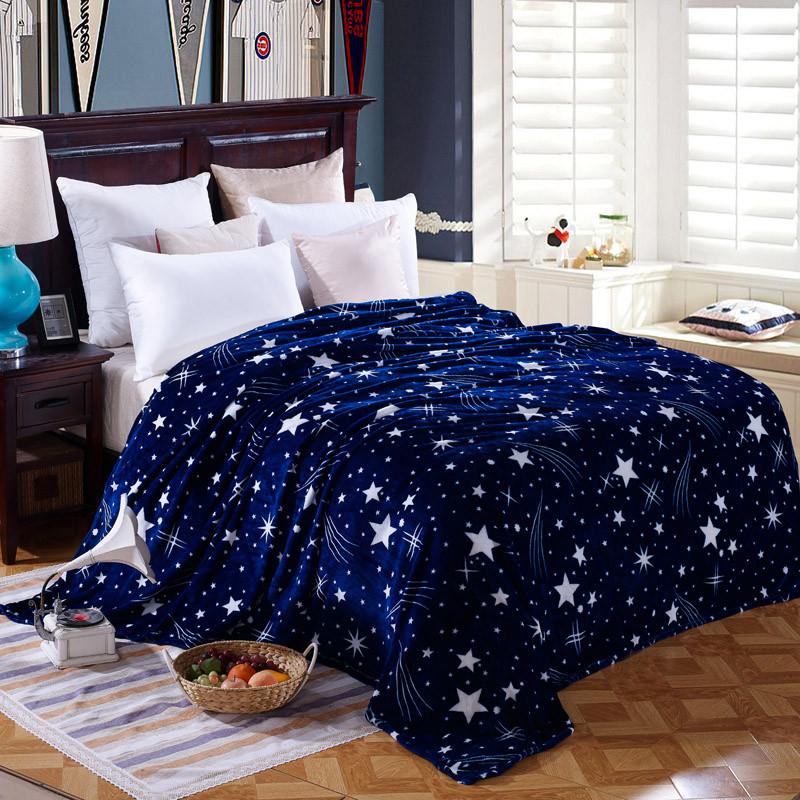 Wish Upon a Star Fluffy Fleece Kids Adults Blanket Throw