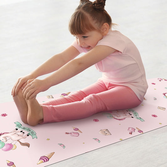 Kids Eco-friendly Rubber Suede Yoga Mat