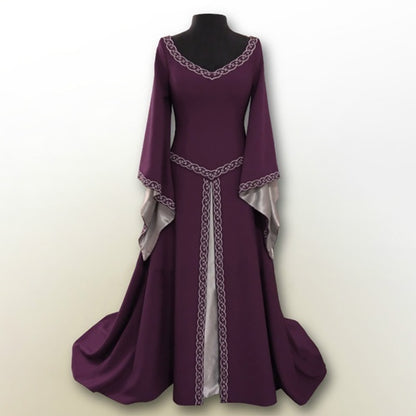 Renaissance Queen Medieval Maxi Velvet Dress